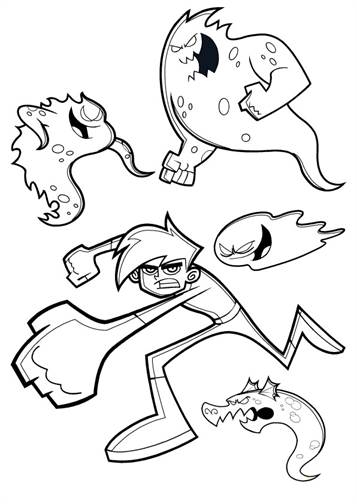 Kids-n-fun.com | 9 coloring pages of Danny Phantom